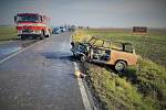 Na silnici mezi Sadskou a obcí Zvěřínek se v sobotu dopoledne v 9.30 srazila dvě auta.