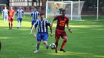 Z fotbalového utkání I.A třídy Slovan Poděbrady - Pšovka Mělník (4:1)