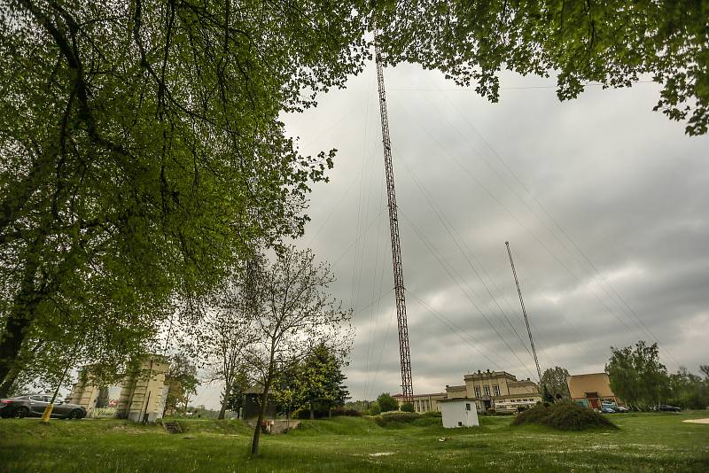 Radiotelegrafní vysílací stanice Poděbrady v květnu 2021.