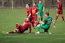 Z fotbalového utkání I.A třídy Slovan Poděbrady - Polaban Nymburk (1:1)