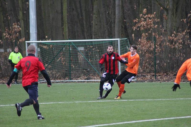 Z přípravného fotbalového utkání Bohemia Poděbrady - Ďáblice (3:1)