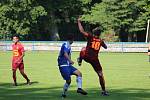 Z fotbalového utkání I.A třídy Slovan Poděbrady - Pšovka Mělník (4:1)