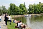 Na čtyři dny se na labském břehu usídlil už tradiční festival Lodě na Labi.