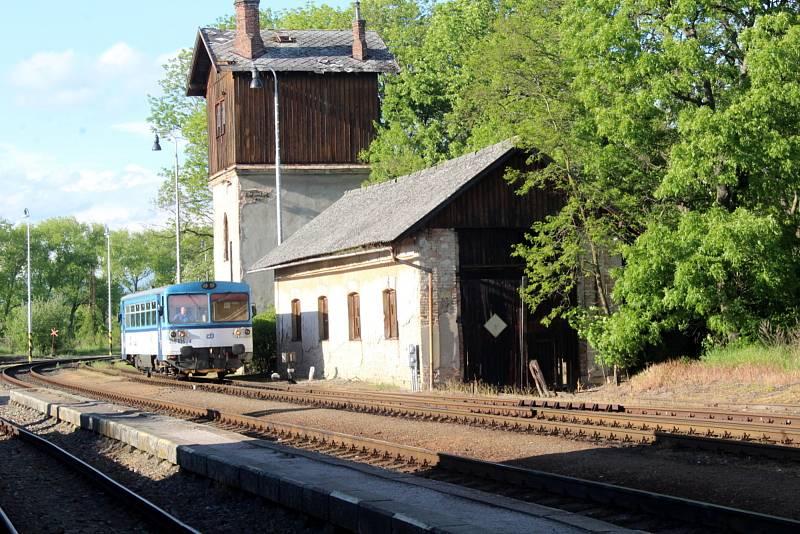 Železniční stanice v Křinci.