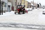 V noci na pondělí napadlo v Nymburce 10 centimetrů sněhu.