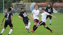 Z fotbalového utkání I.A třídy Bohemia Poděbrady - Slovan Poděbrady (3:0)