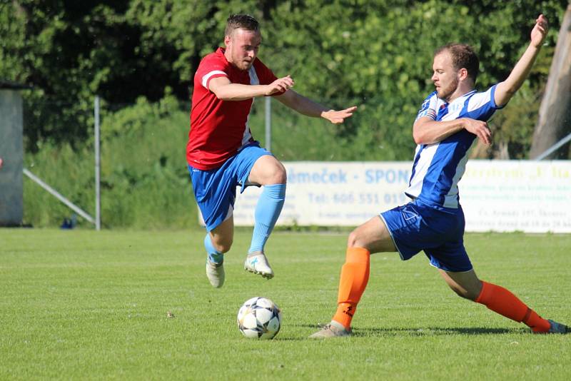 Z fotbalového utkání I.B třídy Škvorec - Pátek (4:4, PK 3:4)