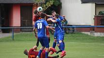 Z přípravného fotbalového utkání Slovan Poděbrady - Český Brod B (1:4)