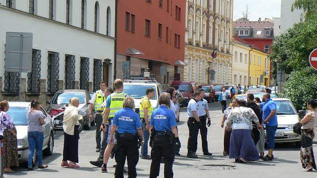 Potyčky Romů před nymburským soudem