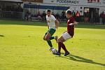 Z fotbalového utkání krajského přeboru Bohemia Poděbrady - Polaban Nymburk (2:0)