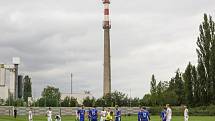 Z fotbalového utkání krajského přeboru Slovan Lysá nad Labem - Polaban Nymburk (0:3)