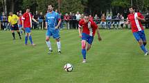 Z okresního fotbalového derby I.B třídy Sokoleč - Pátek (6:0)