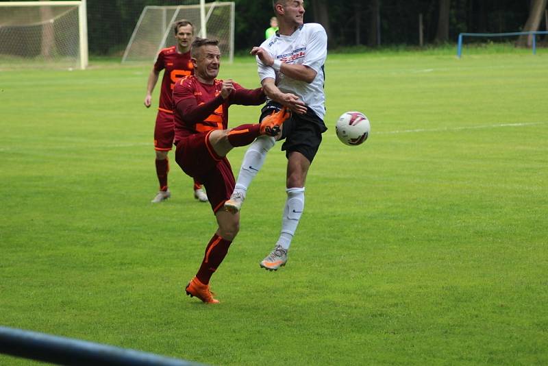 Z fotbalového utkání turnaje Sokoleč cup 2021 Slovan Poděbrady - Sokoleč