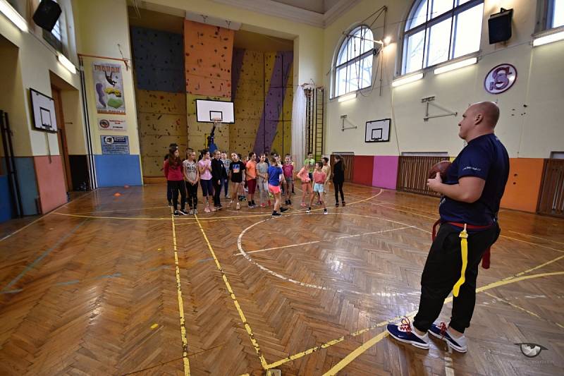 Novou sportovní disciplínu zkoušeli na Tyršově škole.