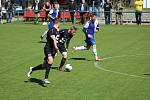 Z fotbalového utkání I.A třídy Slovan Poděbrady - Pšovka Mělník