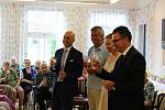 Usměvavý sympatický velvyslanec Italské republiky v České republice J.E. Aldo Amati navštívil v pátek Poděbrady.