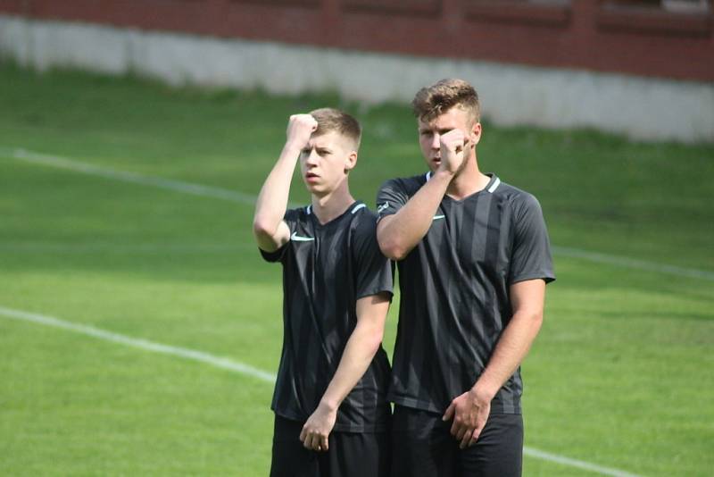 Z fotbalového utkání I.A třídy Slovan Poděbrady - Čáslav B