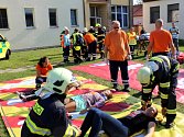 Při společném cvičení složek IZS došlo k simulovanému výbuchu v nymburské nemocnici.