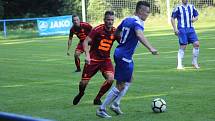 Z fotbalového utkání I.A třídy Slovan Poděbrady - Pšovka Mělník (4:1)