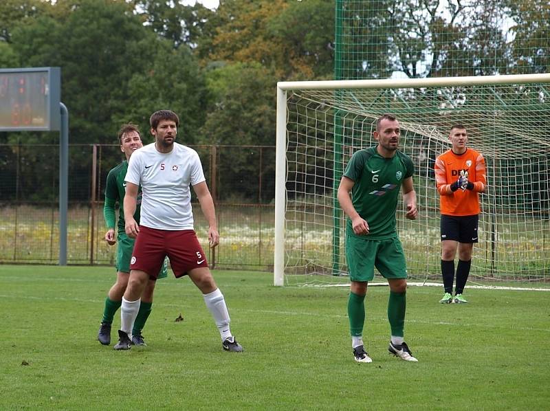 Z fotbalového utkání I.A třídy Polaban Nymburk - Bohemia Poděbrady (3:1)