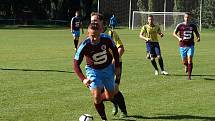 Z fotbalového utkání I.B třídy Slovan Poděbrady - Pátek (1:0)