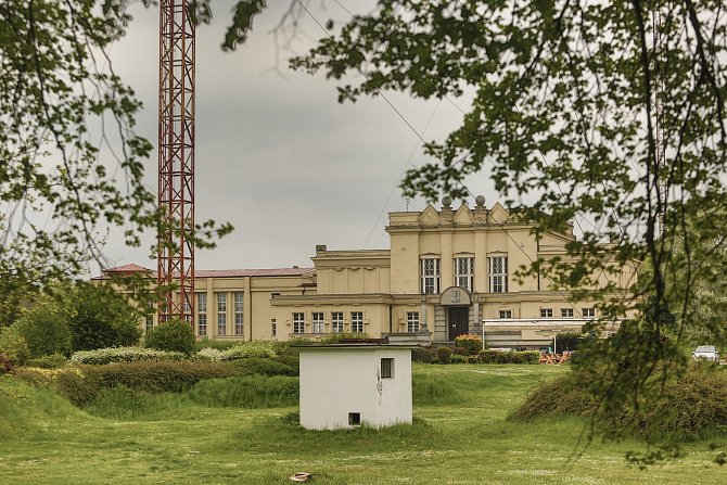 Radiotelegrafní vysílací stanice Poděbrady v květnu 2021.