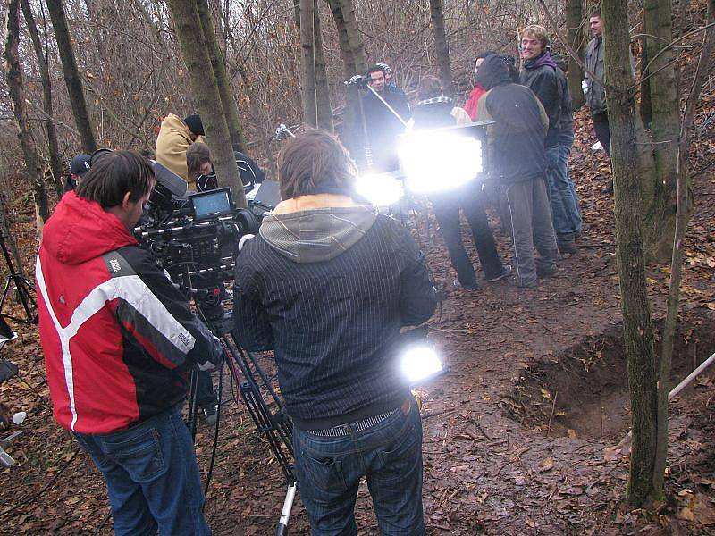 Filmaři točili film ve Velimi