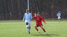 Z přípravného fotbalového utkání Bohemia Poděbrady - Rejšice (2:5)