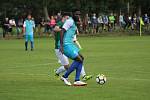 Z fotbalového utkání ČFL Polaban Nymburk - Loko Vltavín (0:0, penalty 6:7)