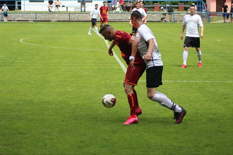 Z fotbalového utkání turnaje Sokoleč cup 2021 Slovan Poděbrady - Sokoleč