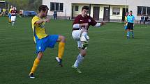 Z fotbalového utkání okresního přeboru Kovanice - Bohemia Poděbrady B (3:1)