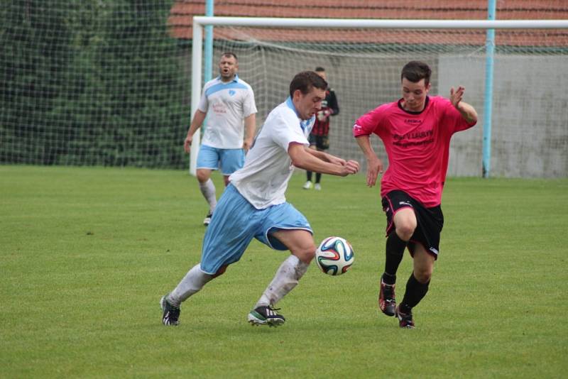 Z fotbalového utkání I.A třídy Vykáň - Horky (1:1)