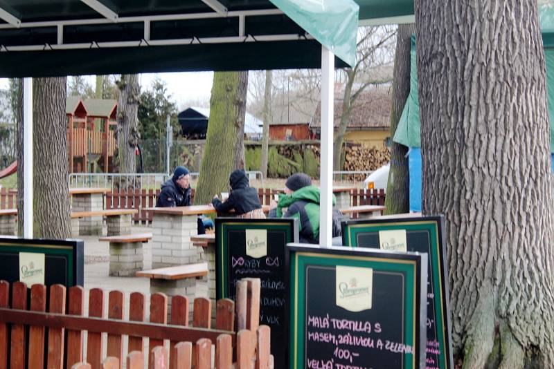 Soutok v sobotu po obědě nebyl cílem turistů ani místních.