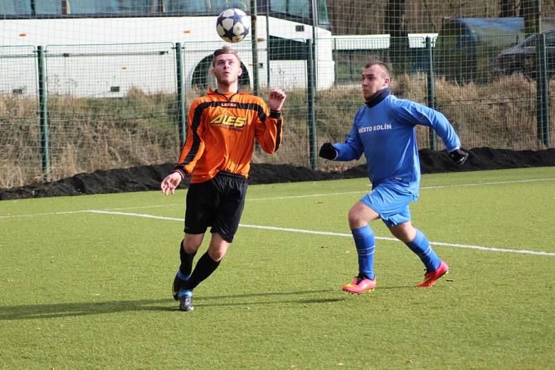 Z fotbalového utkání kolínského turnaje Polaban Nymburk - Kolín U19  (3:1)