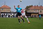 Z fotbalového utkání krajské I.A třídy Luštěnice - Bohemia Poděbrady (2:2, PK 3:4)