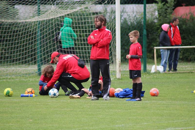 Z klání fotbalových přípravek, které sehrály krajské finále kategorie U9 v Poděbradech