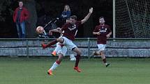 Z fotbalového utkání krajského přeboru Bohemia Poděbrady - Tuchlovice (0:0, na penalty 4:2)