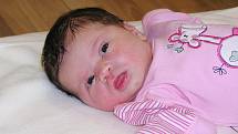 PRVOROZENÁ ADÉLKA JE Z MILČIC. Adélka Kratochvílová se rodičům Martinovi a Markétě narodila v pátek 22. října v 18.34 hodin s mírou 50 cm a váhou 3480 g. Kompletní rodinka je doma v Milčicích.