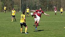 Z fotbalového utkání krajského přeboru Poříčí nad Sázavou - Bohemia Poděbrady (2:1)