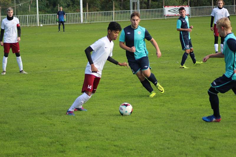 Dorostenecké okresní derby krajského přeboru vyhráli mladíci Ostré, doma porazili Poděbrady 2:0