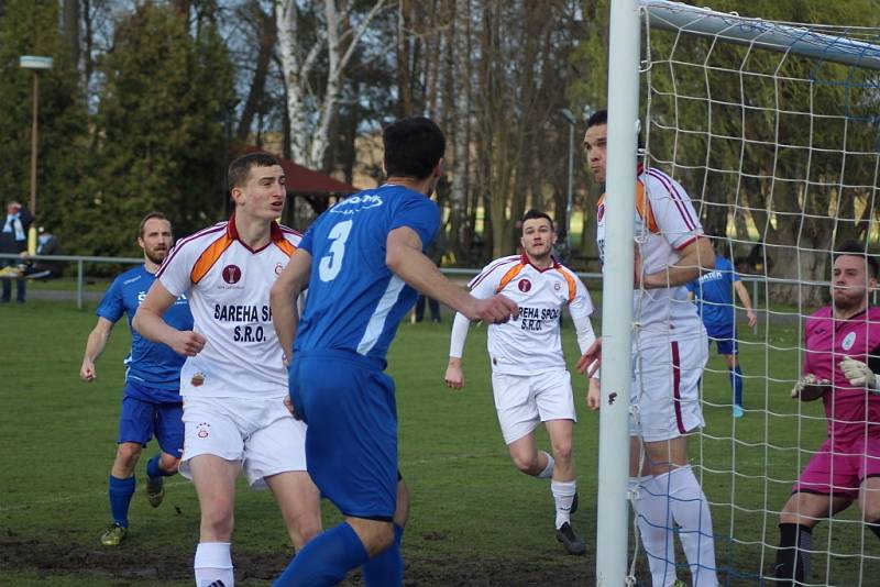 Z fotbalového utkání I.A třídy Sokoleč - Průhonice