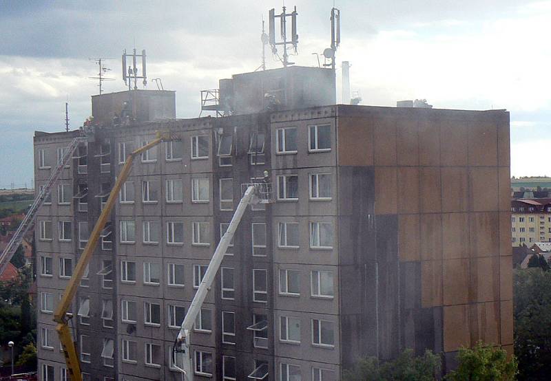 Požár v Čelákovicích.