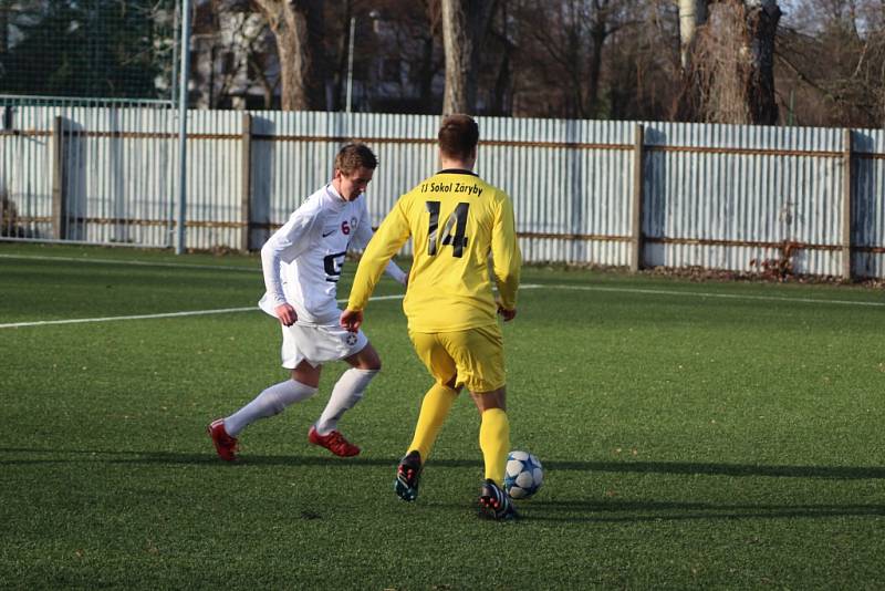 Z fotbalového utkání I.A třídy Bohemia Poděbrady - Záryby (1:2)