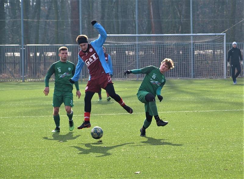 Z přípravného fotbalového utkání Bohemia Poděbrady - Polaban Nymburk (3:1)