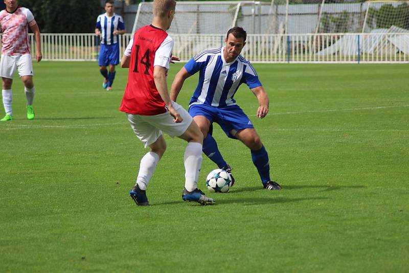 Z fotbalového utkání I.A třídy Union Čelákovice - Kosmonosy (3:3, PK 1:4)