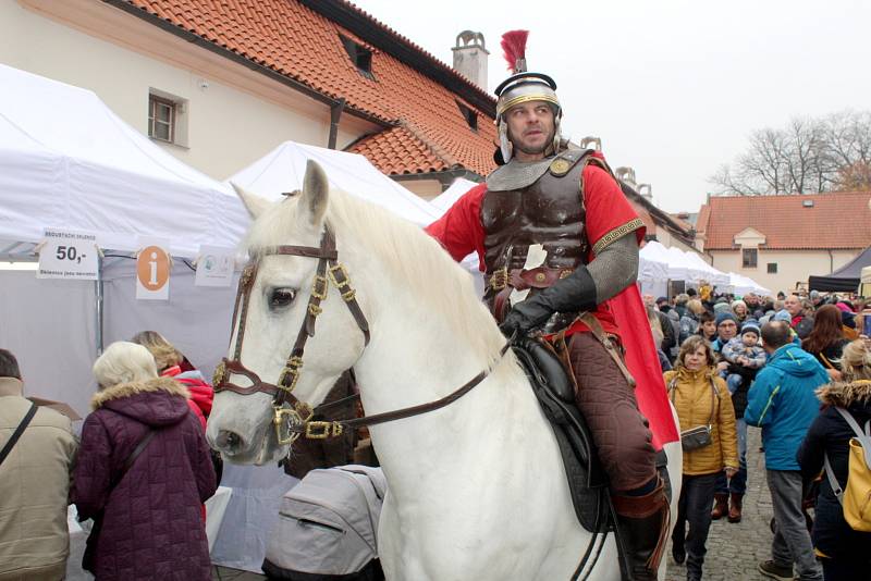 Ze Svatomartinských trhů v Poděbradech v sobotu 13. listopadu 2021.