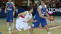 Z basketbalového utkání play off Mattoni NBL Nymburk - USK Praha (82:58)