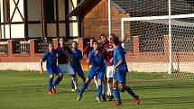 Z fotbalového utkání krajského přeboru Bohemia Poděbrady - Nespeky (0:0, pen. 1:3)