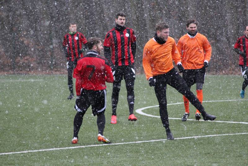 Z přípravného fotbalového utkání Bohemia Poděbrady - Ďáblice (3:1)