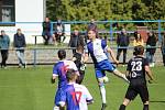 Z fotbalového utkání I.A třídy Slovan Poděbrady - Pšovka Mělník